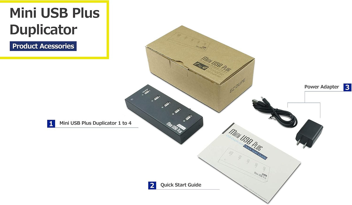 1 to 4 USB Duplicator Standalone Flash Memory Drive Copier E6777