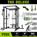 1500 lbs Power Rack Cage with Cable Crossover Machine G335679