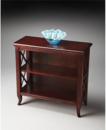2 Shelf Low Bookcase in Dark Brown D13447