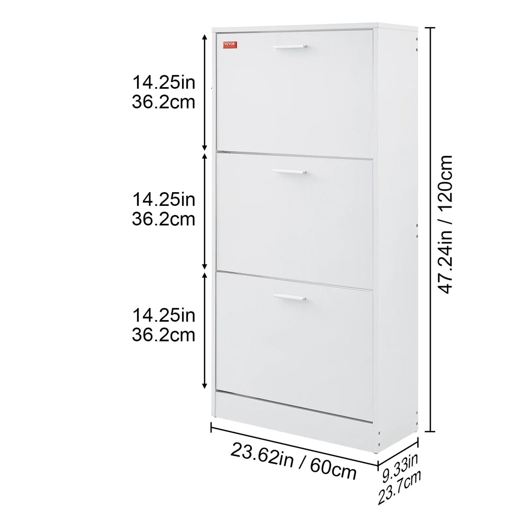 Shoe Cabinet with 3 Flip Drawers B696