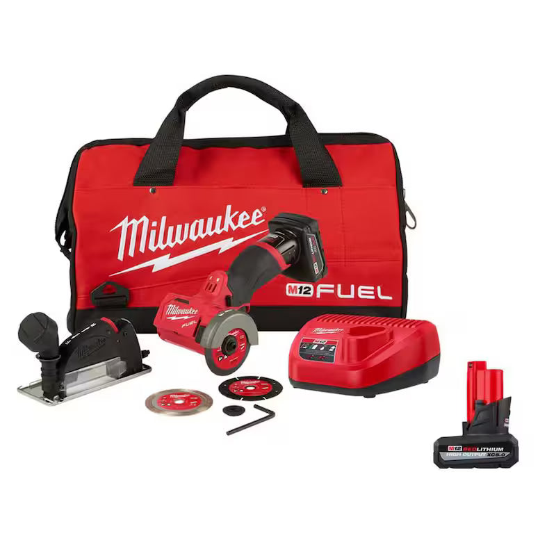 12V Cordless Brushless Cut Off Saw Kit with 5.0 Ah Battery E2650