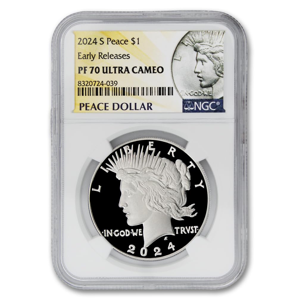 2024 American Silver Peace Dollar Coin PF-70 Ultra Cameo L31880