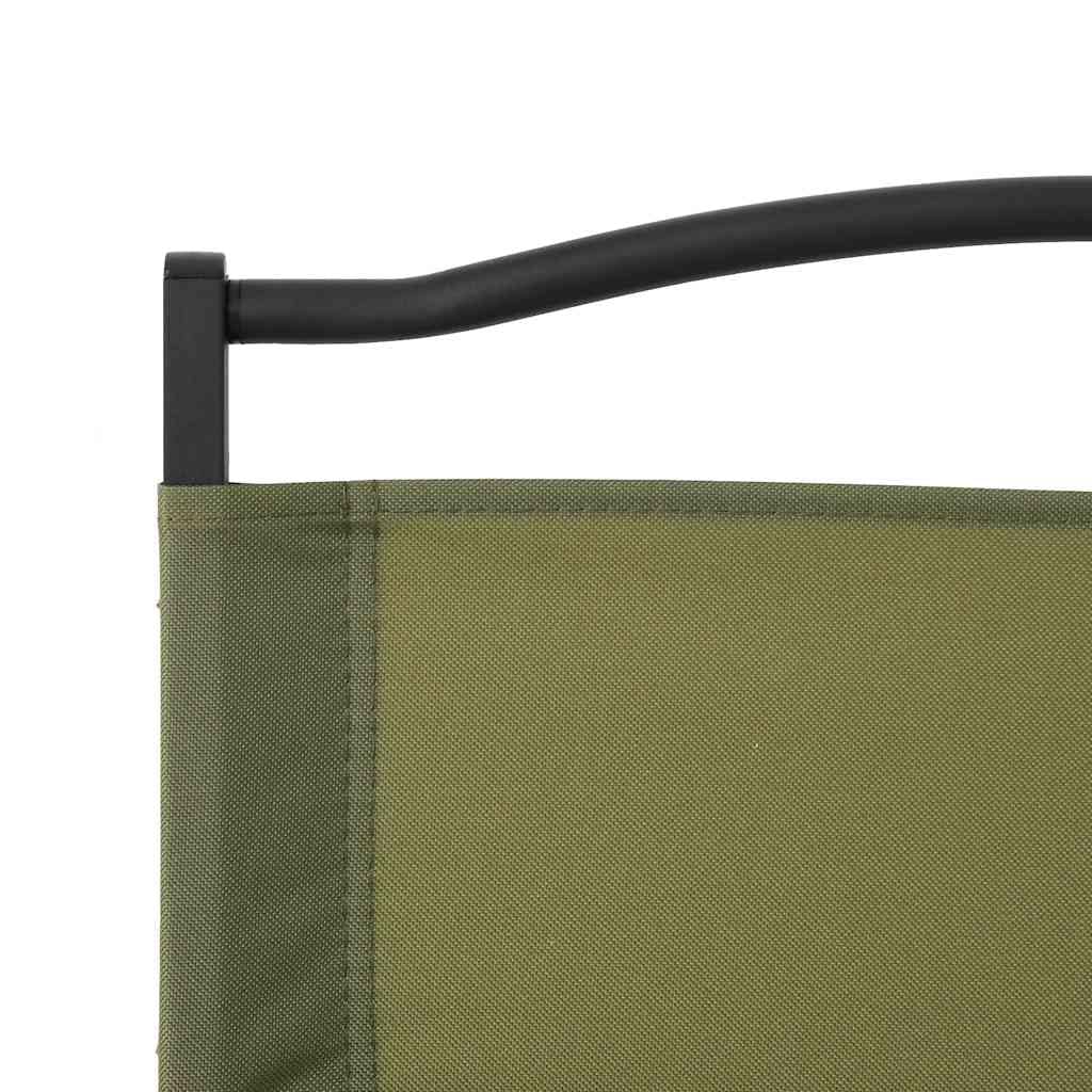 Foldable Camping Chairs 2 Pack Green Oxford Fabric C89708