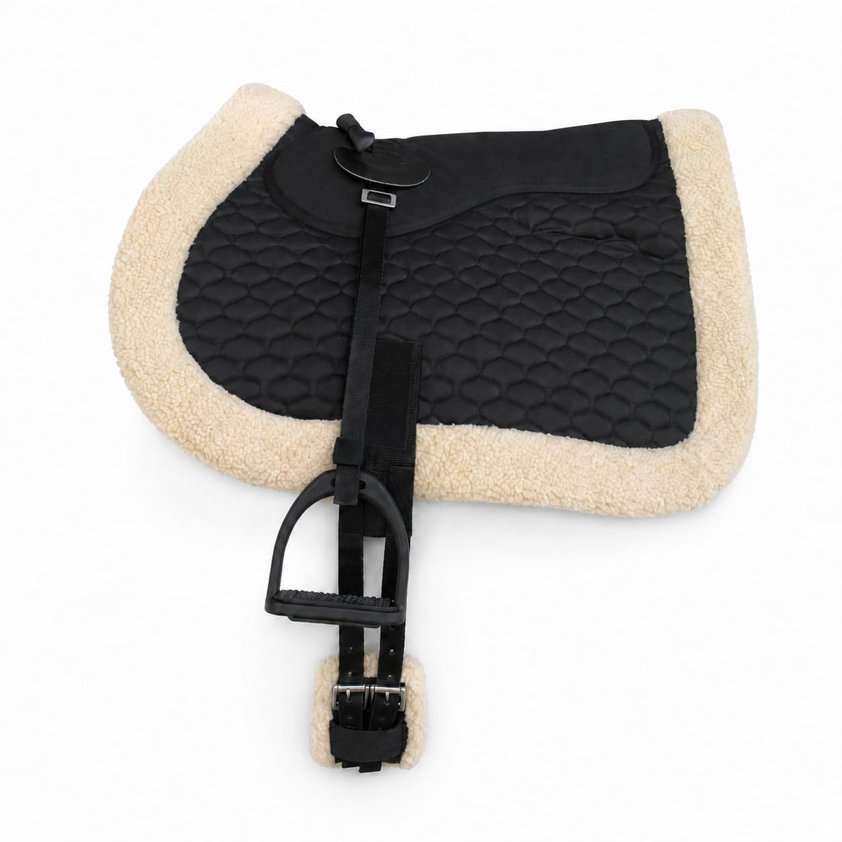 Black Quilted Bareback Pad B77357