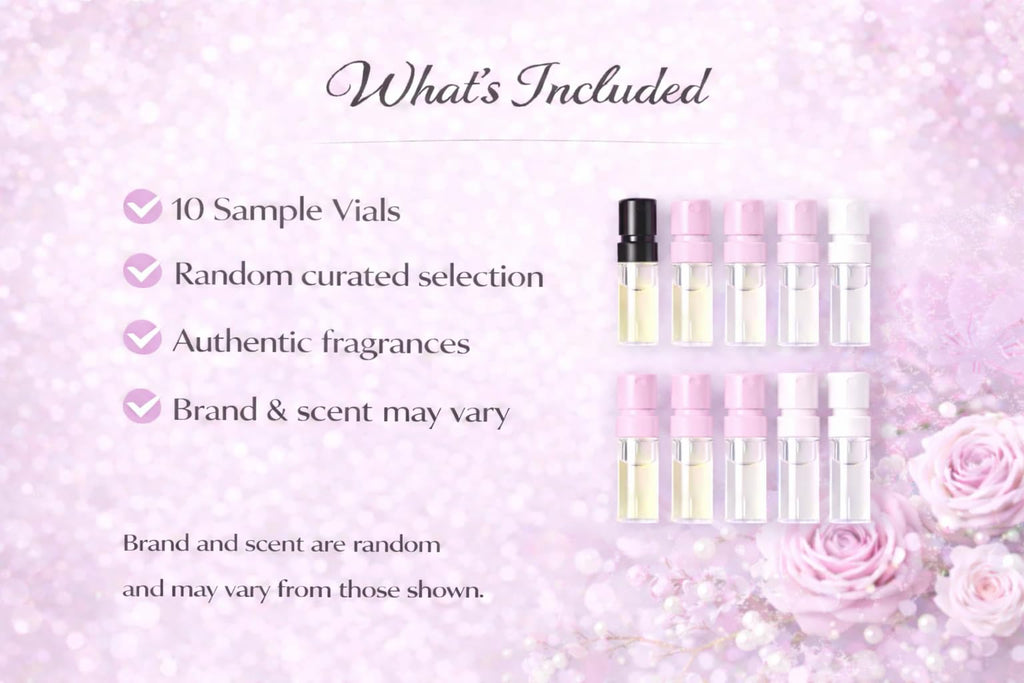 Perfume Discovery Set 10-Piece Fragrance Mini Vial Sampler Kit X8861