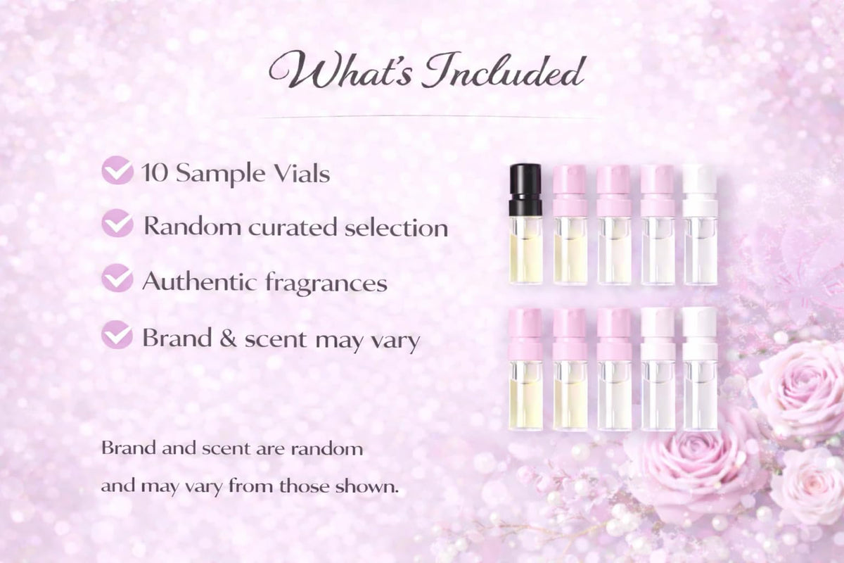 Perfume Discovery Set 10-Piece Fragrance Mini Vial Sampler Kit X8861