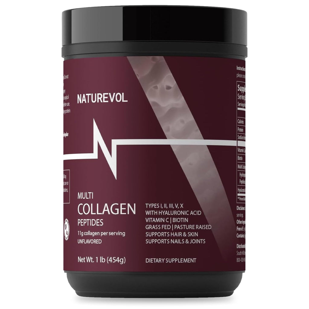 Multi Collagen Peptides Powder 1 lb Unflavored N555