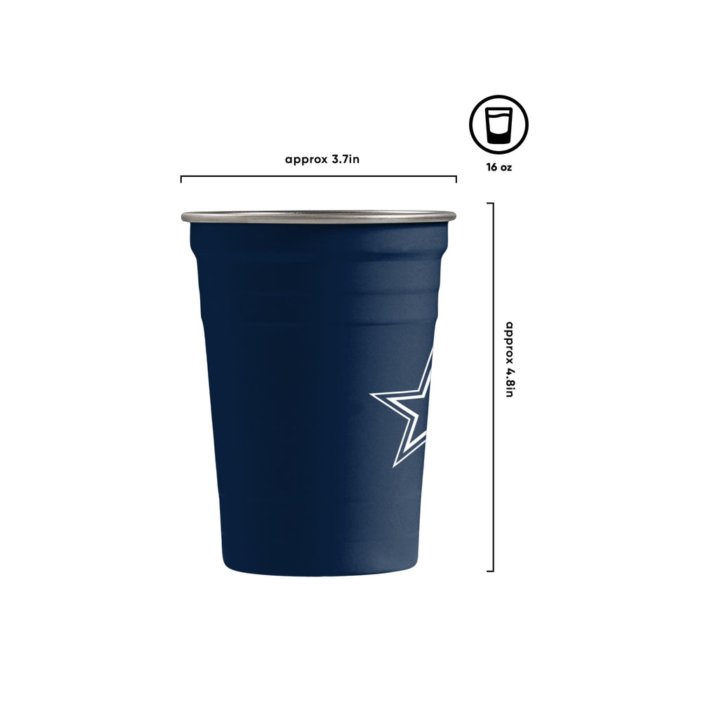 2 Pack Reusable Stainless Steel 16 oz Tumbler Cup B585661