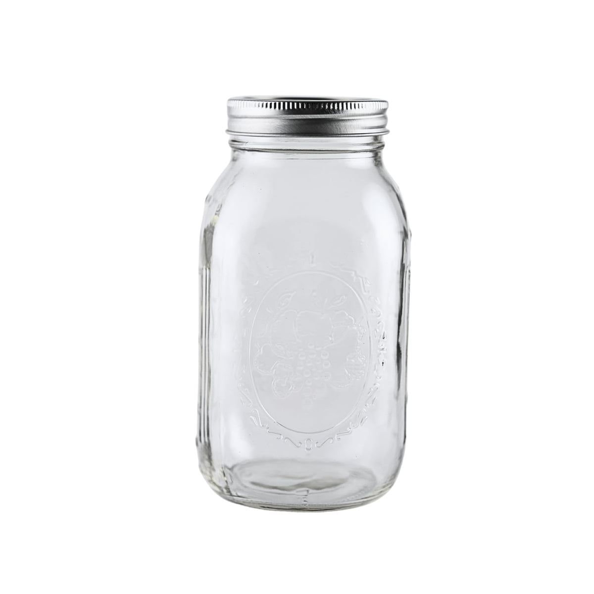 16oz Regular Mouth Glass Mason Jars with Lids & Bands, Set of 12 K1747