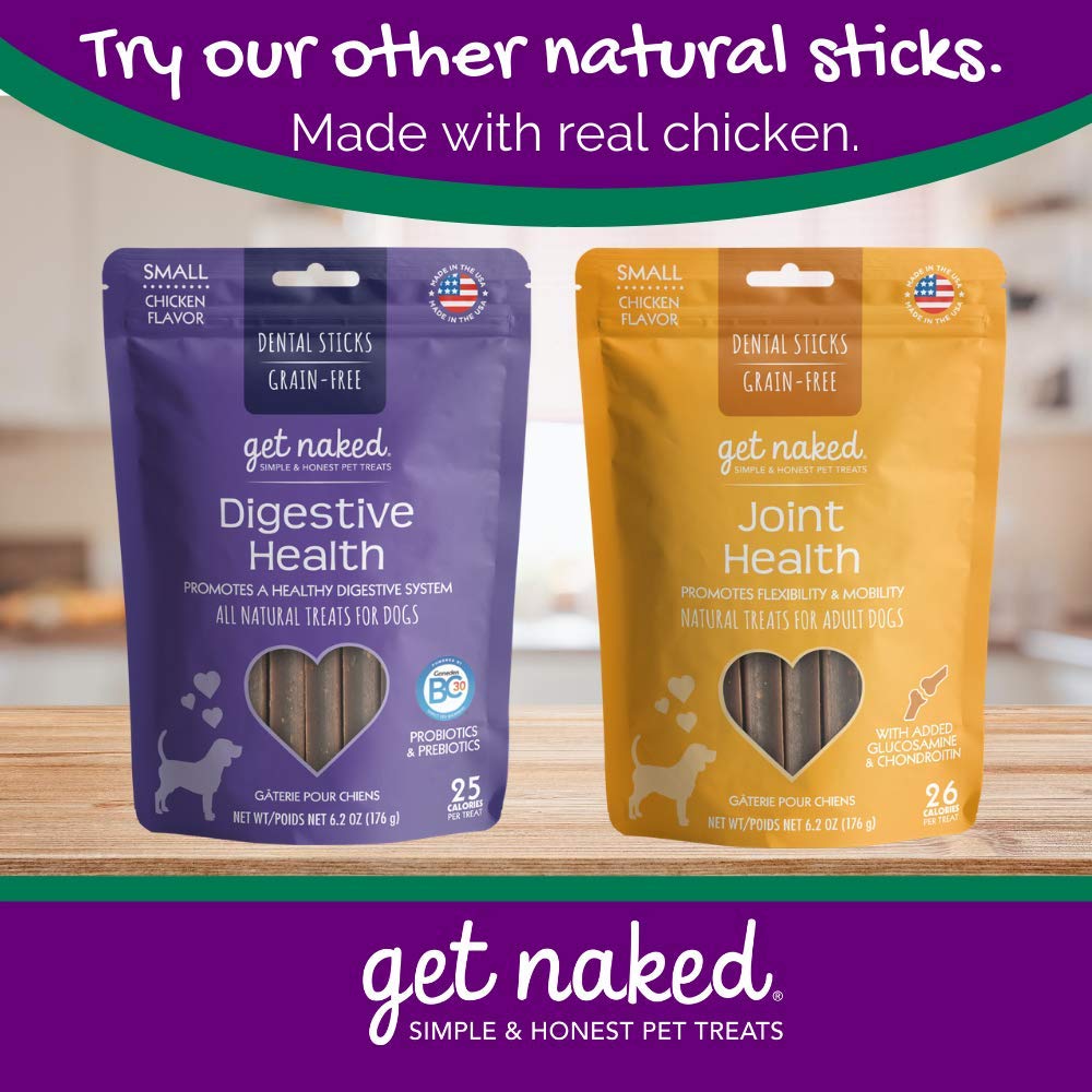 Grain-Free Dental Chew Sticks for Small Dogs, 6.2 oz Z6546