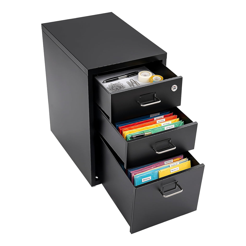 3 Drawer File Cabinet with Lock E525