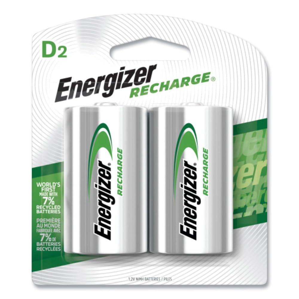 Rechargeable D Batteries 2-Count Pack of 2 M268