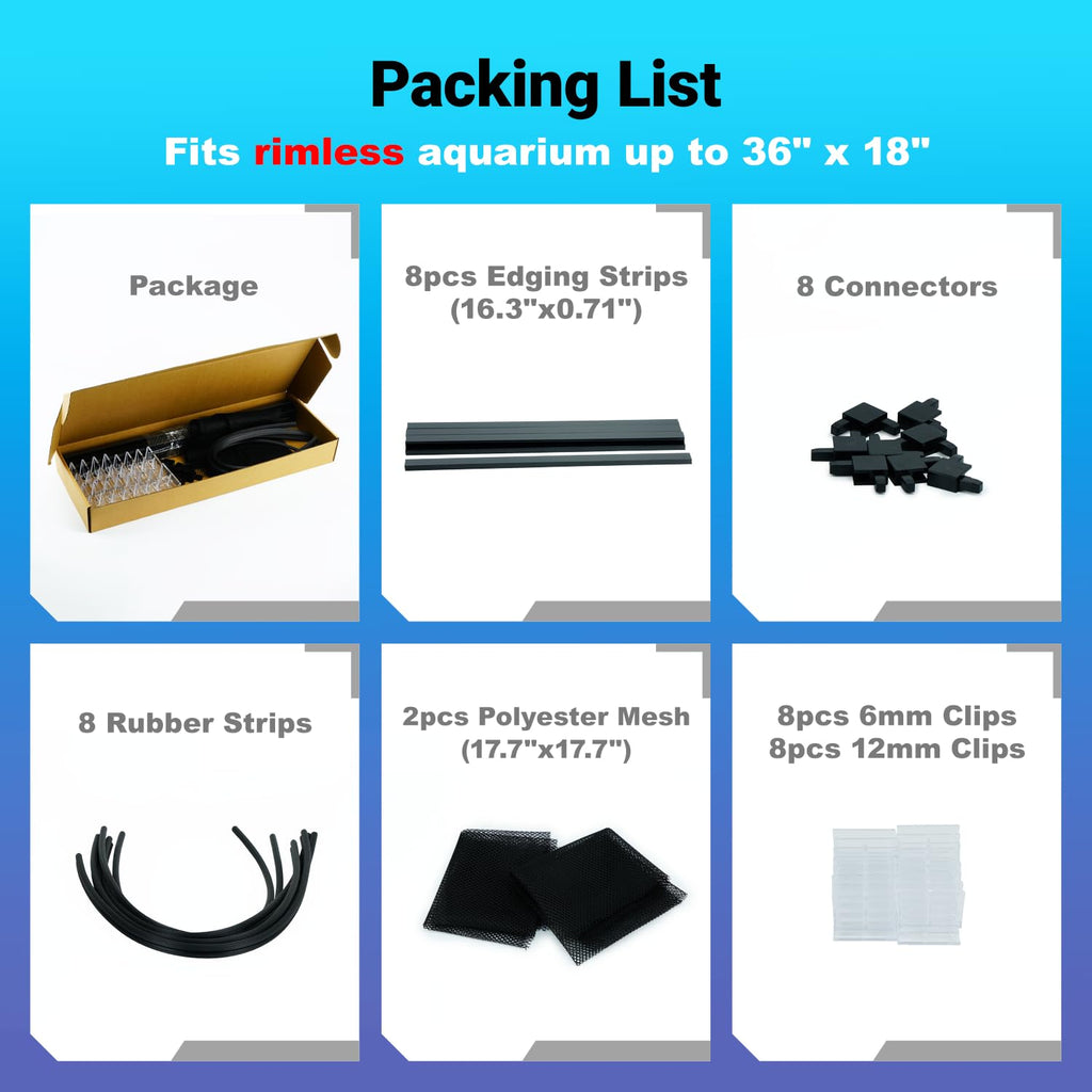 Adjustable Mesh Aquarium Lid N931