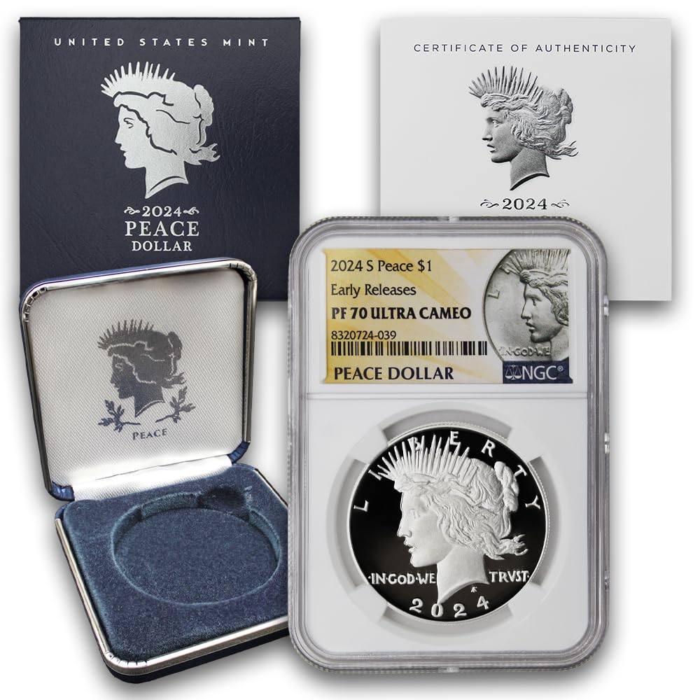 2024 American Silver Peace Dollar Coin PF-70 Ultra Cameo L31880