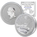 1 oz Australian Silver Lunar Year of the Snake T4145