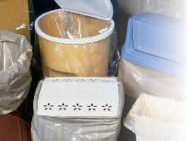 White Low Density Trash Can Liner S604