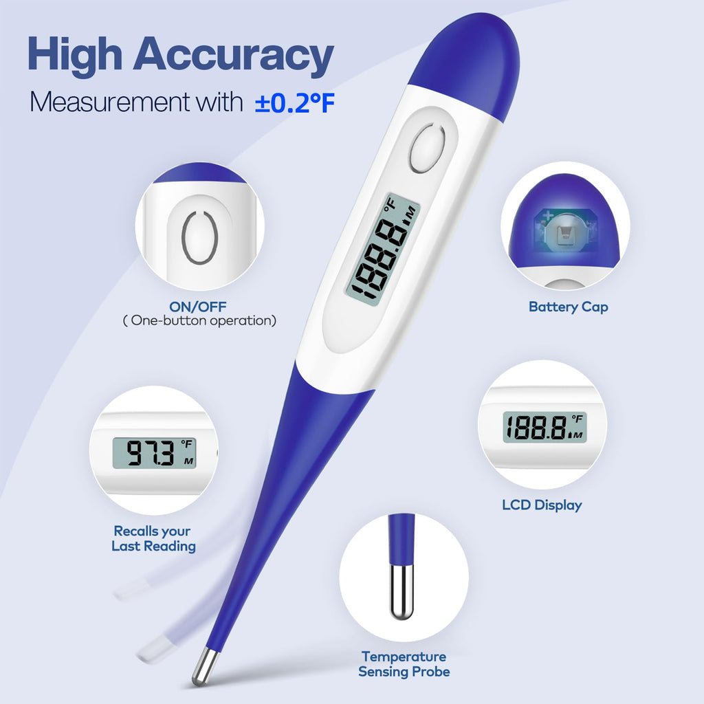 Digital Thermometer Dark Blue B1949