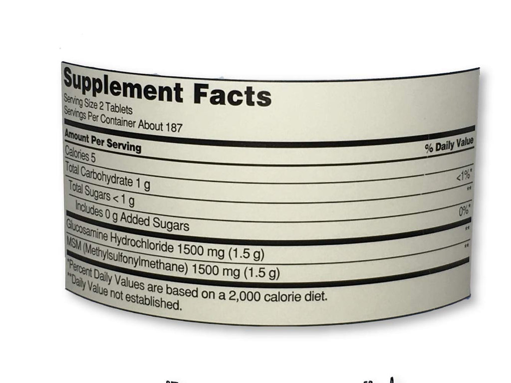 Glucosamine with MSM 375 Tablets U235999