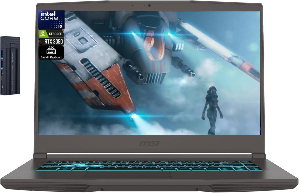 15.6" FHD Intel Core i5 Gaming Laptop RTX 3050 16GB RAM 1TB SSD Gray Z78404