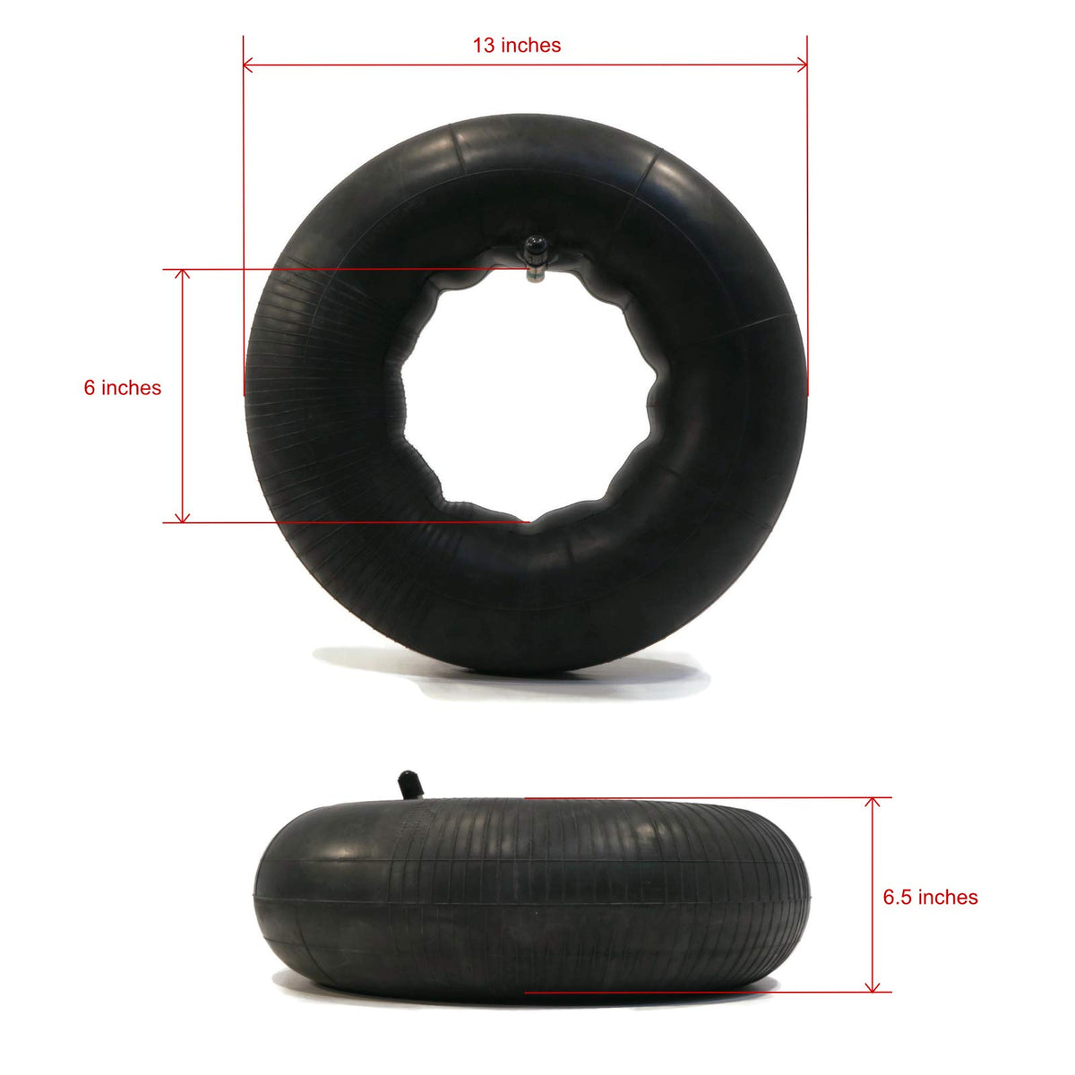 13x6.50-6 Inner Tubes with TR13 Straight Stem 4-Pack D162