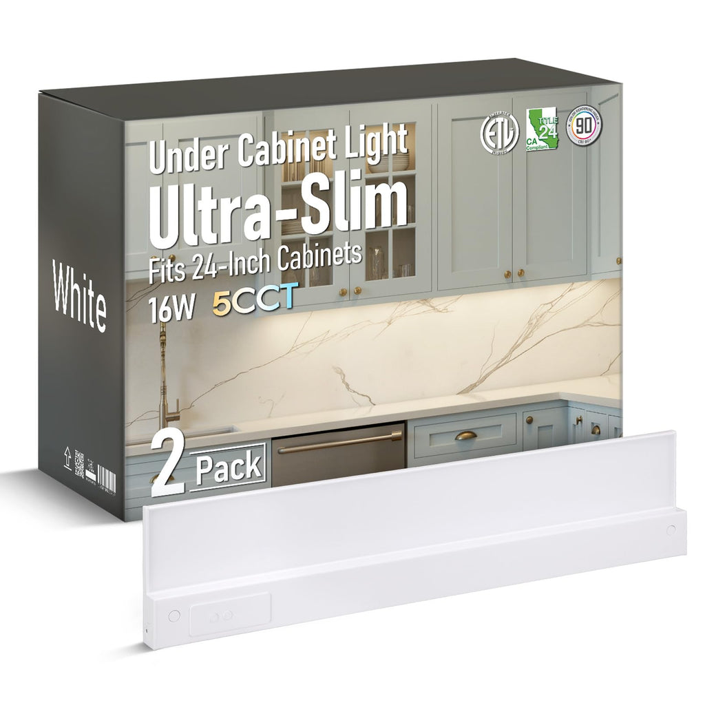 2-Pack Ultra-Slim LED Under Cabinet Lighting K151