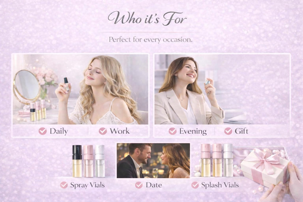 Perfume Discovery Set 10-Piece Fragrance Mini Vial Sampler Kit X8861