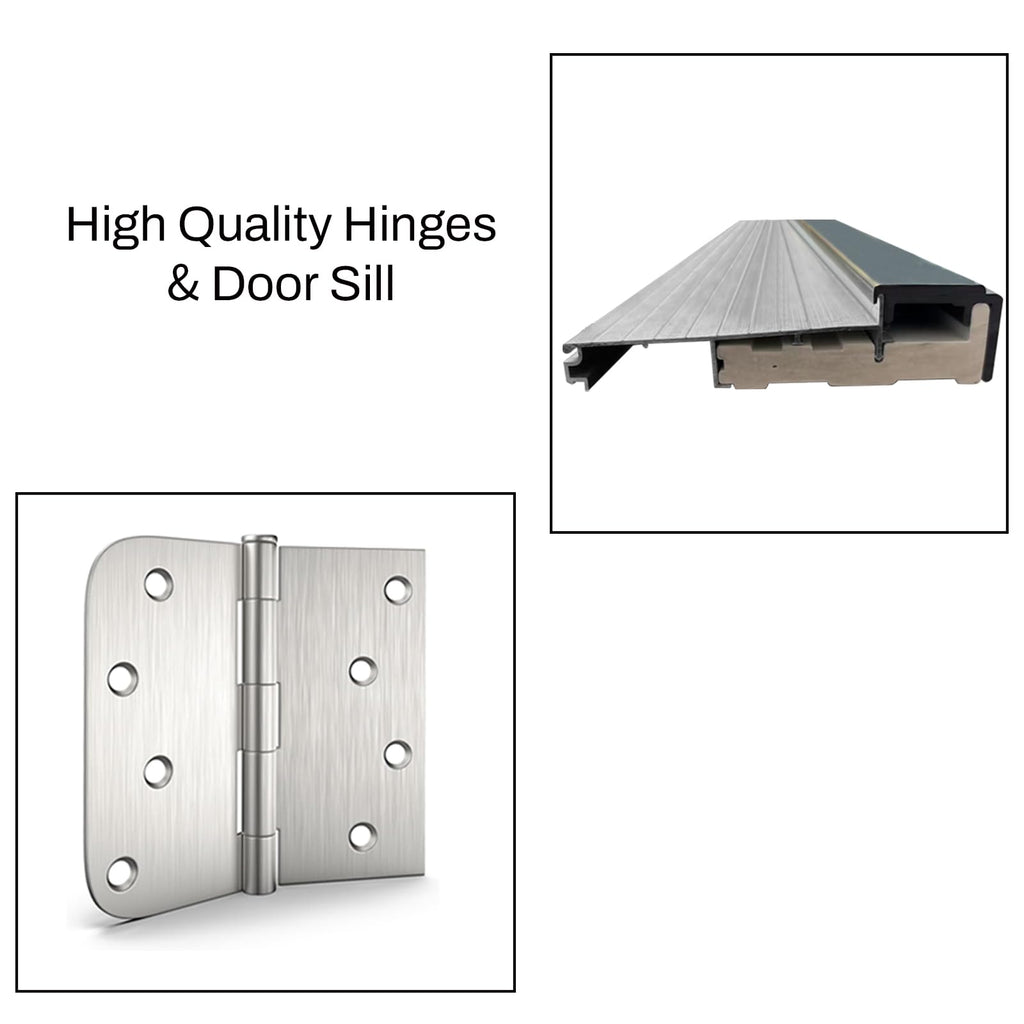 36 x 80 Smooth Fiberglass Entry Door with Brickmould I27695