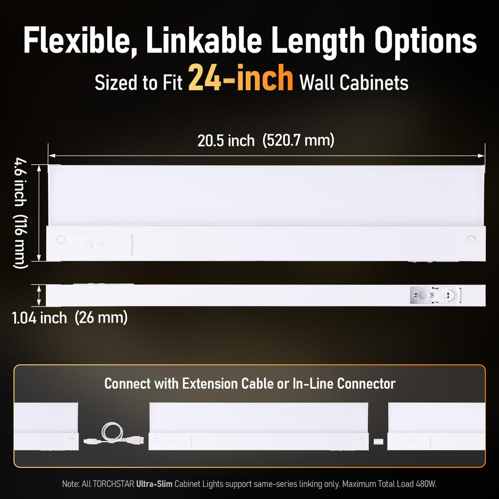 2-Pack Ultra-Slim LED Under Cabinet Lighting K151