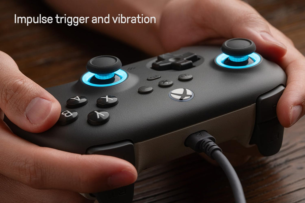 Wired Controller with RGB Lighting Dark Gray Z2597