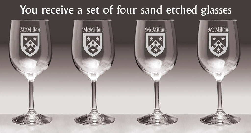 Irish Coat of Arms Wine Glasses Set of 4 Q785100