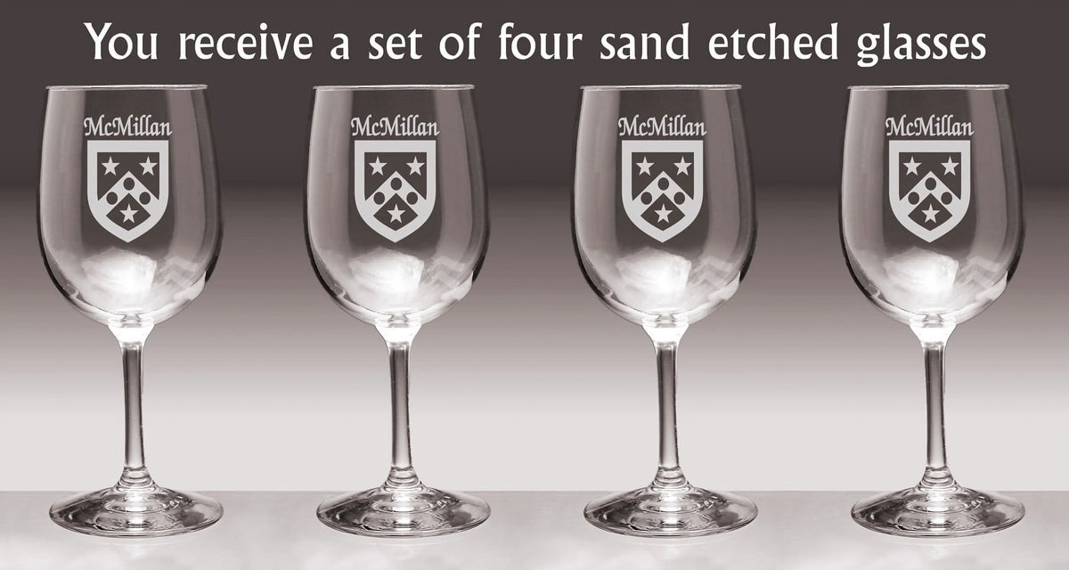 Irish Coat of Arms Wine Glasses Set of 4 Q785100