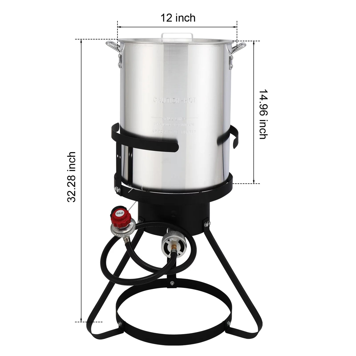 30qt Aluminum Propane Fryer Pot F671