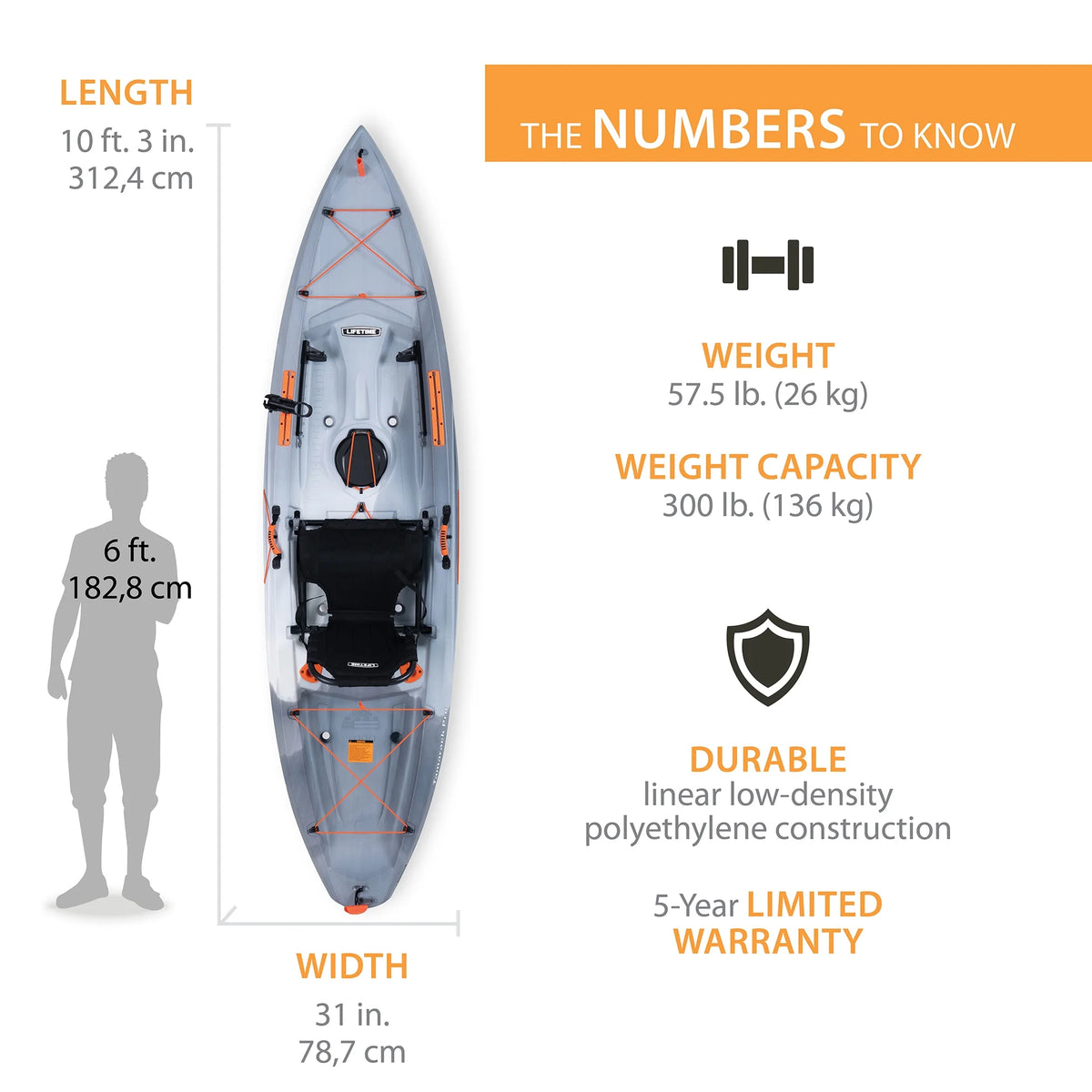 123 inch Sit-on-Top Kayak L227