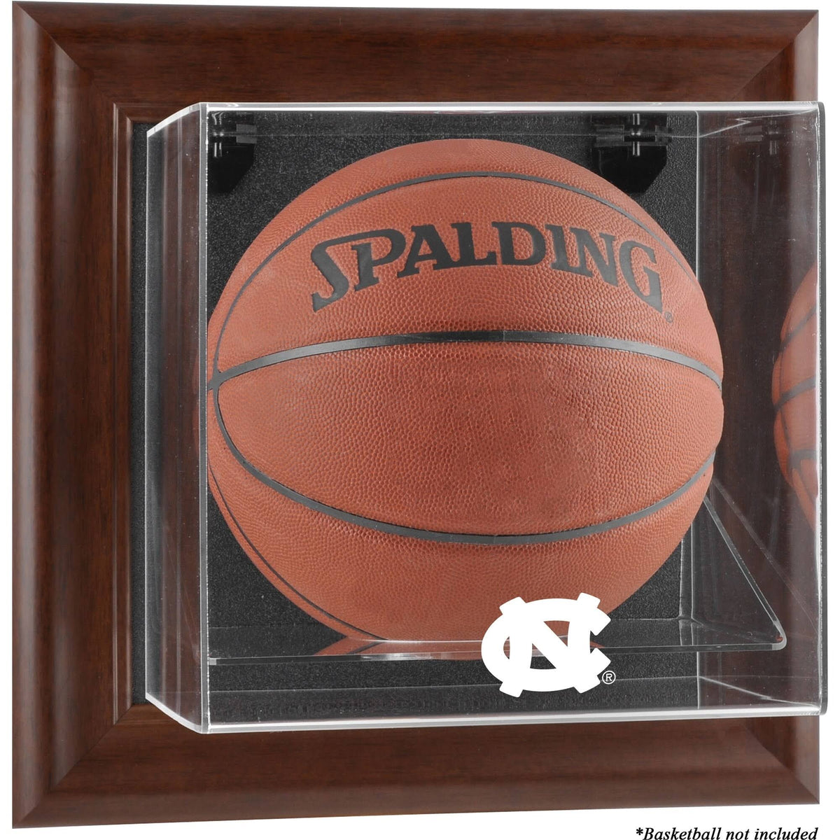 Brown Framed Wall-Mountable Basketball Display Case G42110