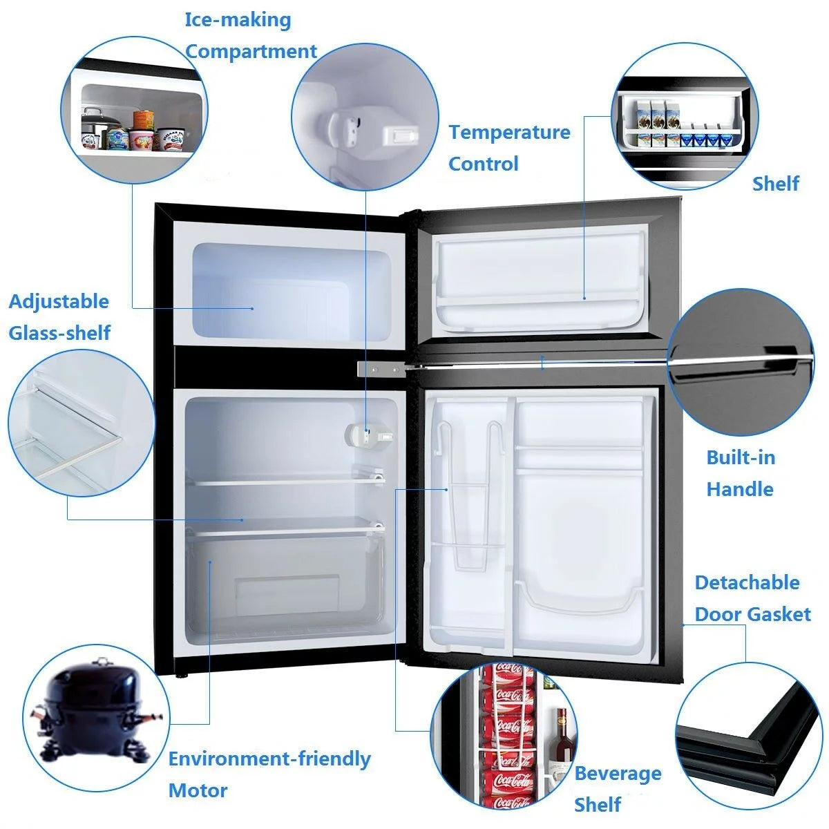 Compact 3.2 cu ft. Refrigerator T197230