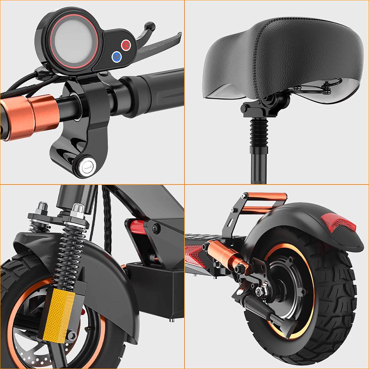800W Foldable Electric Scooter with Seat H121