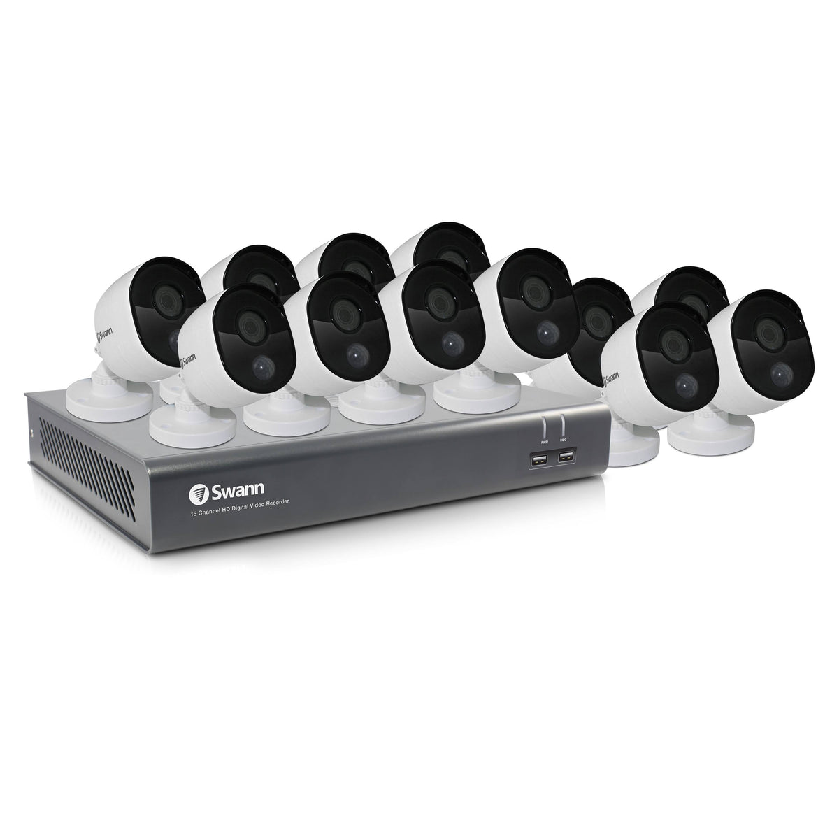 16-Channel 1080p DVR with 1TB HD & 12 Bullet Cameras U1219