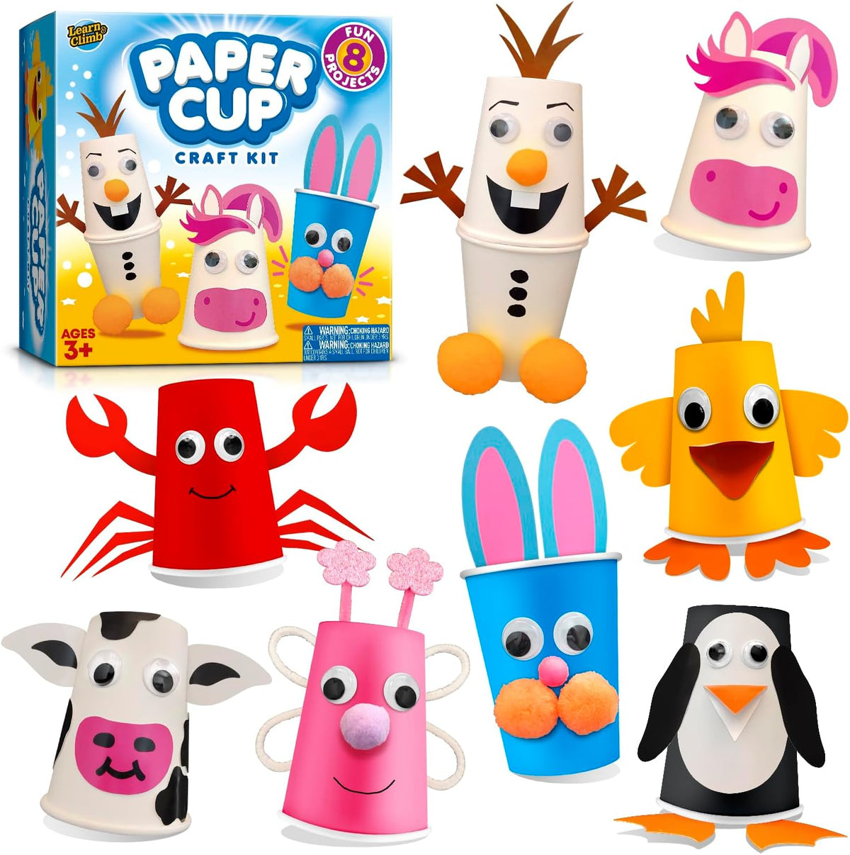 Arts and Crafts Kit, Craft 8 Cute Animal Projects I468