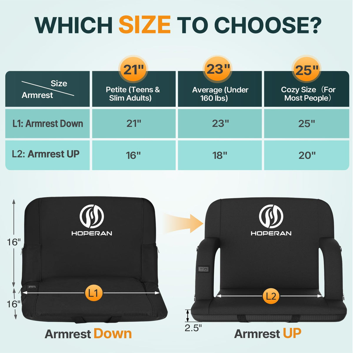 Heated Stadium Seats for Bleachers with Power Bank K894