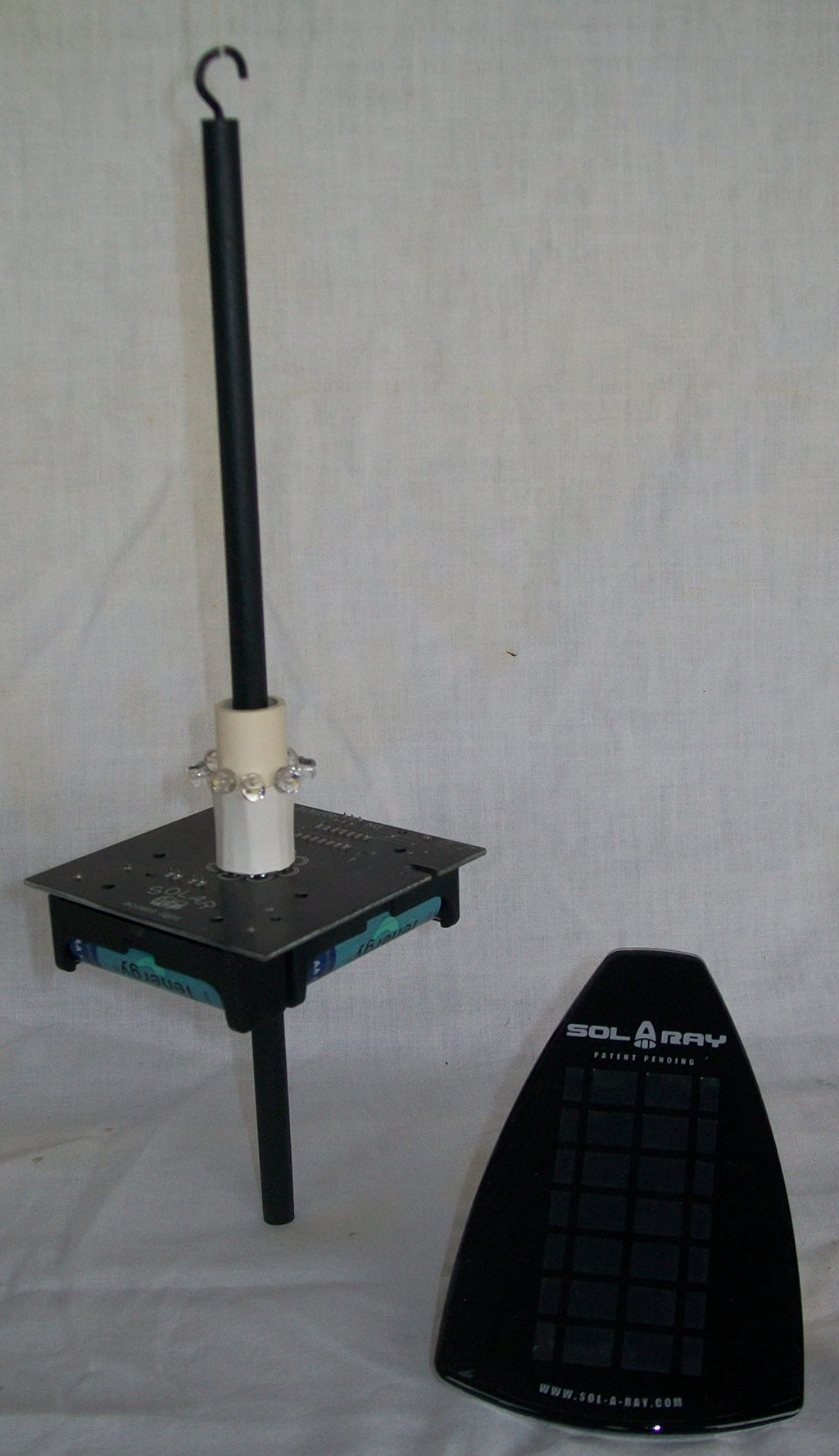 Patriotic Style Outdoor Lighthouse with Solar LED Light, 48" Tall Q3468