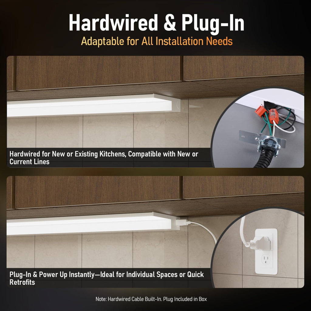 2-Pack Ultra-Slim LED Under Cabinet Lighting K151