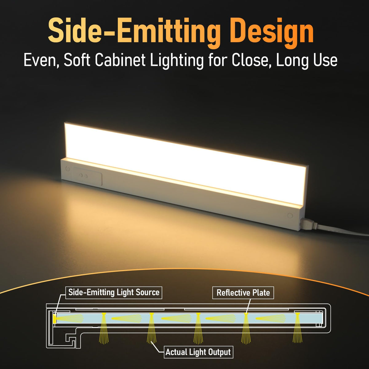 2-Pack Ultra-Slim LED Under Cabinet Lighting K151