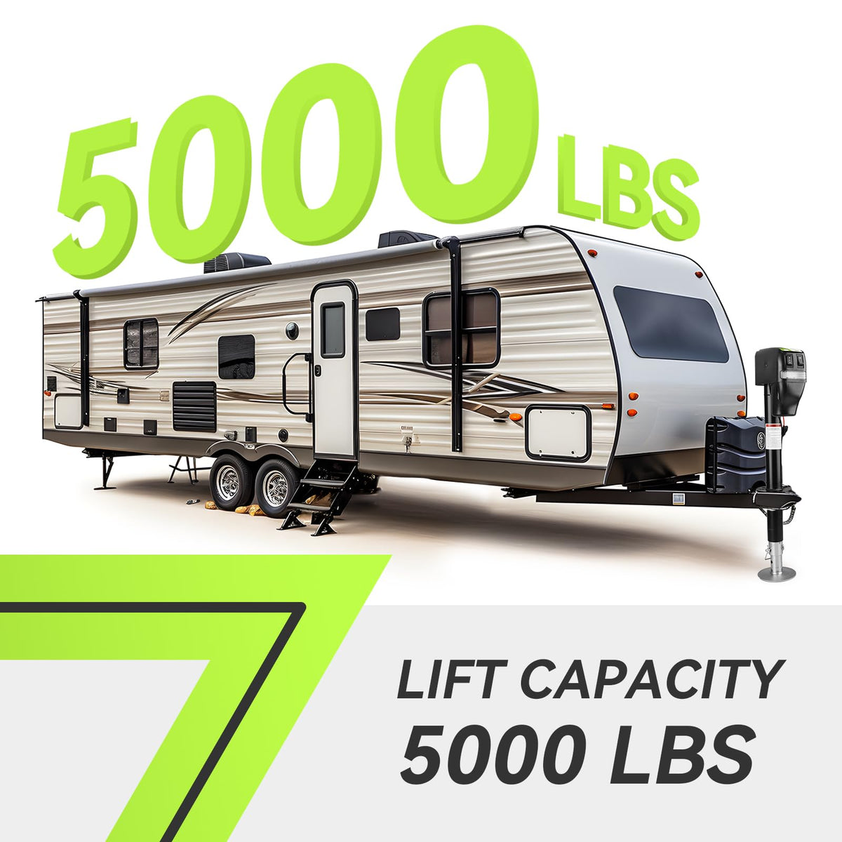 Electric A-Frame Trailer Jack 18" Lift X516