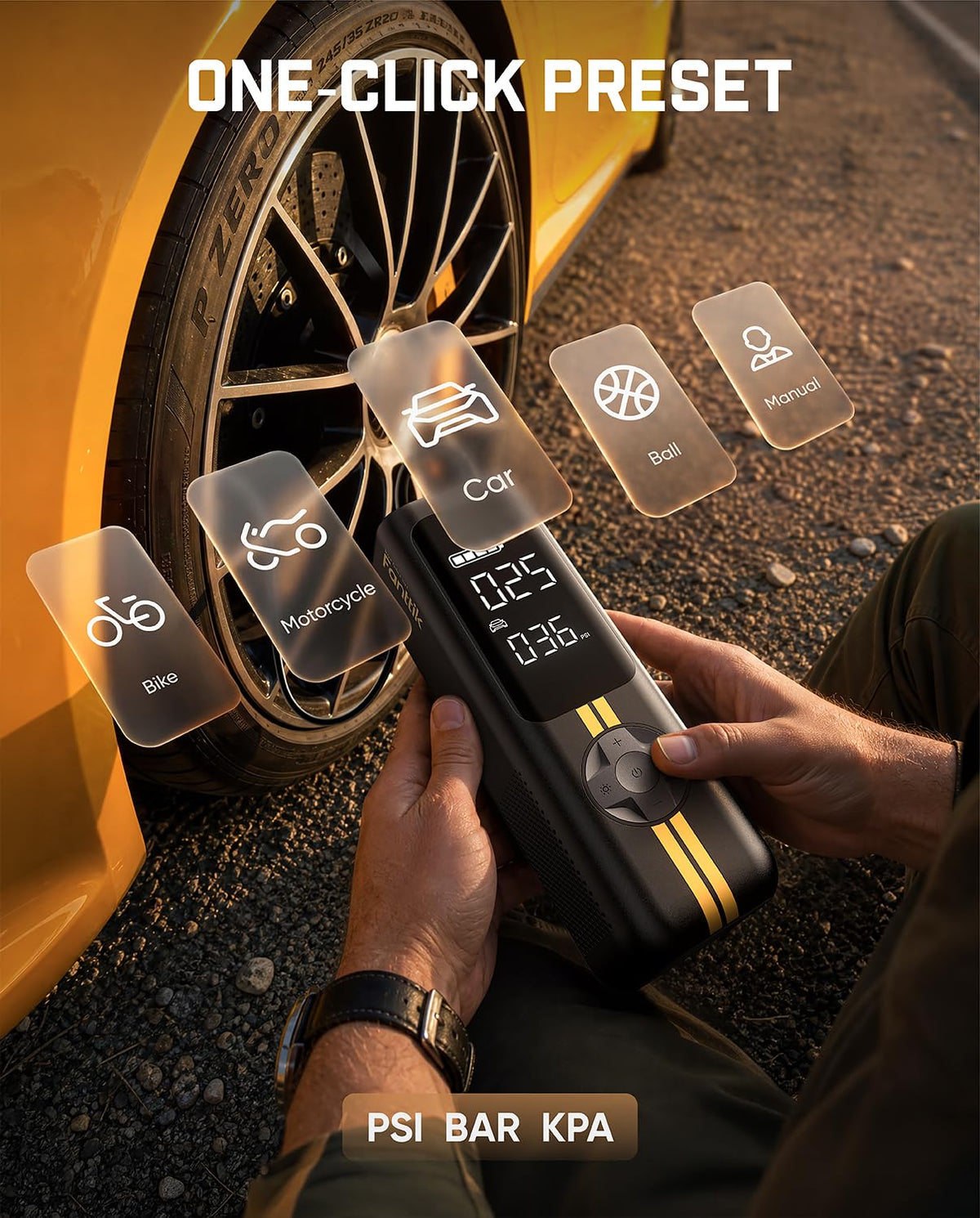 Portable Air Compressor Tire Inflator I401