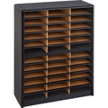 36 Compartment Black Literature Organizer L8661