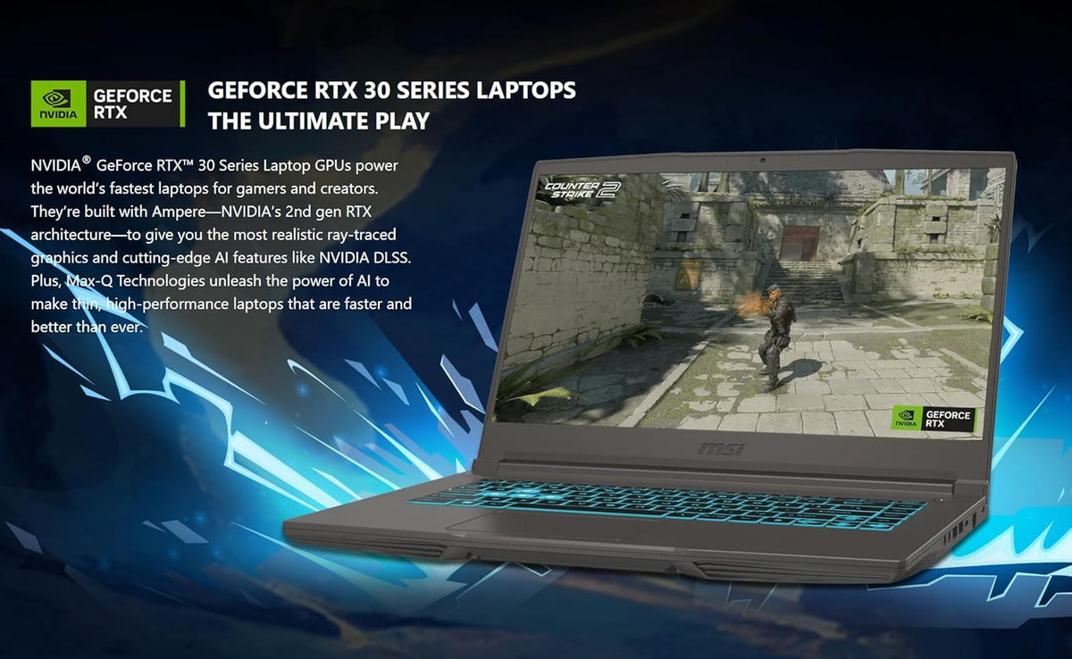 15.6" FHD Intel Core i5 Gaming Laptop RTX 3050 16GB RAM 1TB SSD Gray Z78404