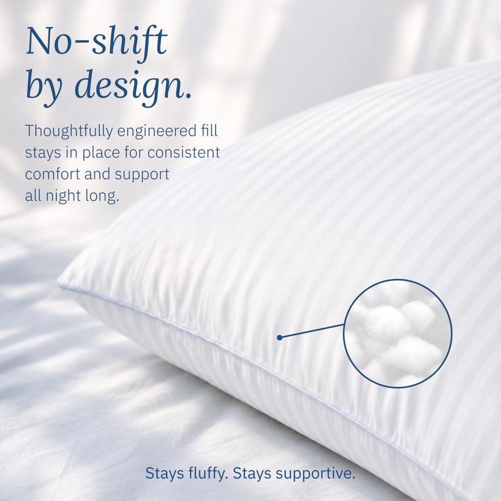 White King Size Bed Pillows Set of 2 D594948