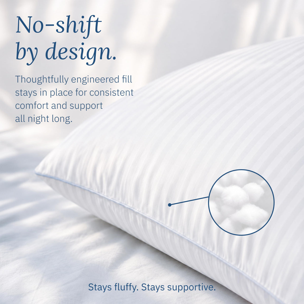 White King Size Bed Pillows Set of 2 D594948