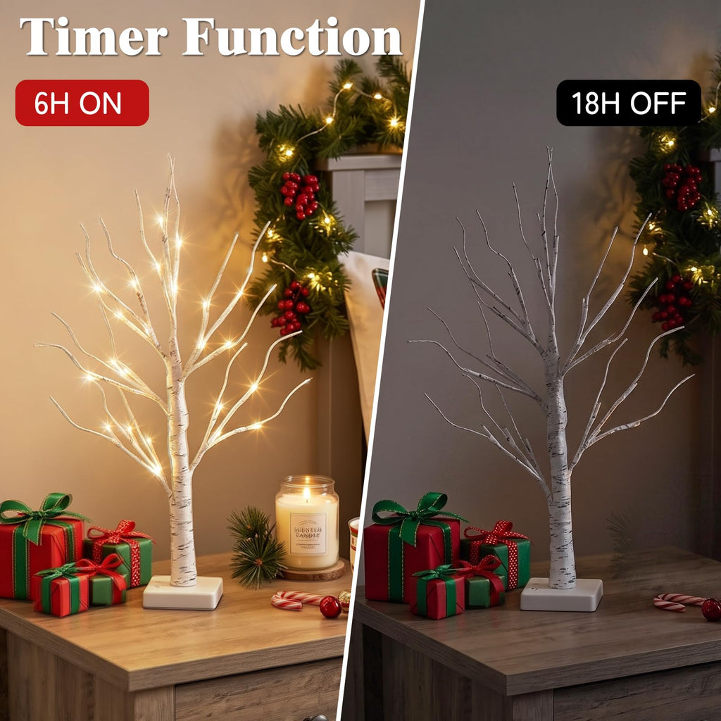 2FT Birch Tree with LED Lights J498