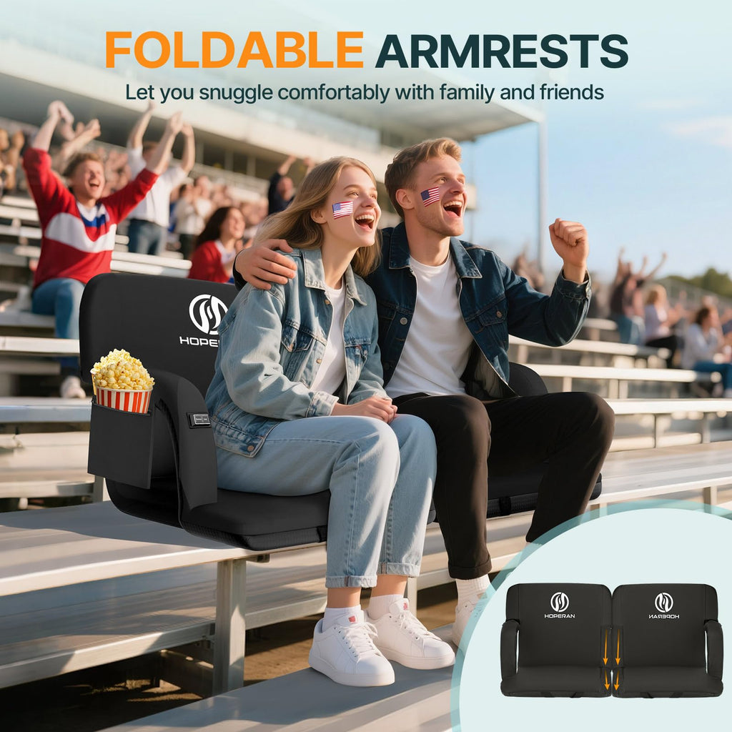 Heated Stadium Seats for Bleachers with Power Bank K894